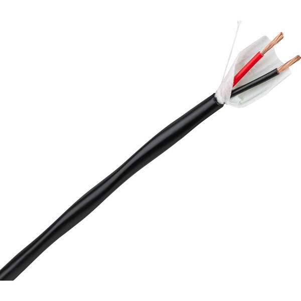 Main product image for 16AWG 2C High Strand Bare Copper Direct Burial UV Rated Speaker Wire Black 1 ft.102-1593
